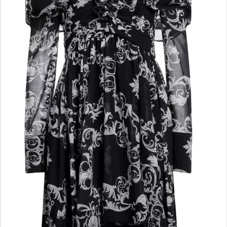 EUREKA BY BABYLON VESTITO CORTO BW DAMASCO