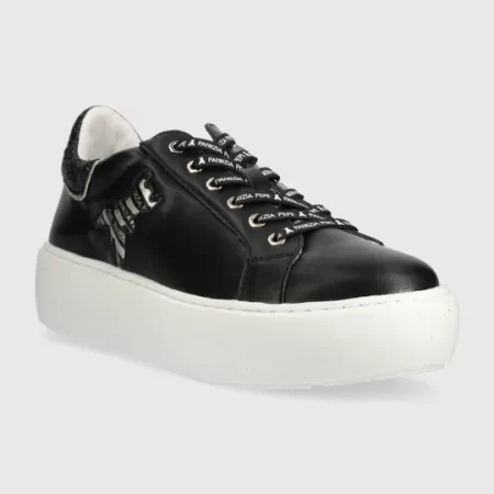 PATRIZIA PEPE SNEAKER IN PELLE NERA