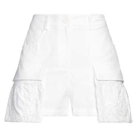 PINKO SHORTS CARGO BIANCO PIZZO