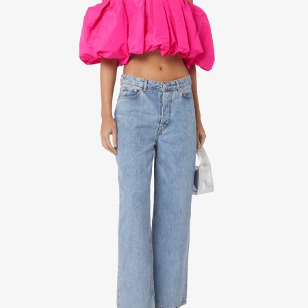 PINKO TOP TAFFETA FUXIA