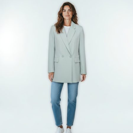 KARLEK BLAZER DOPPIOPETTO VERDE GLIACCIO