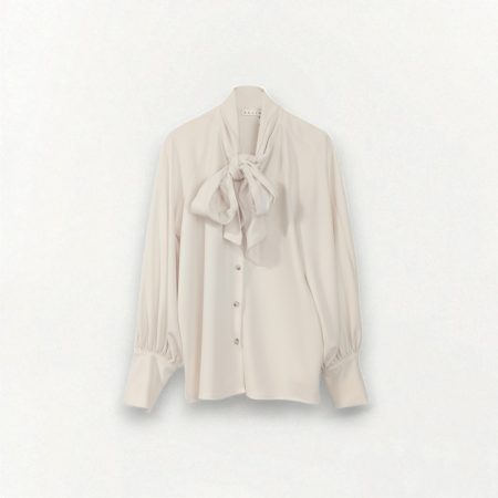 KARLEK CAMICIA PANNA CON FULAR
