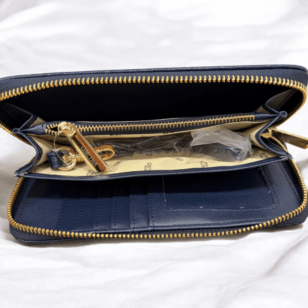 GRETHA MILANO PORTAFOGLIO COCCODRILLO BLUE