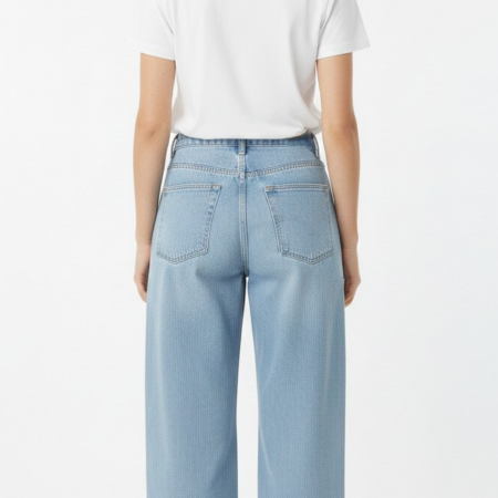 EIKI JEANS PALAZZO DENIM CHIARO